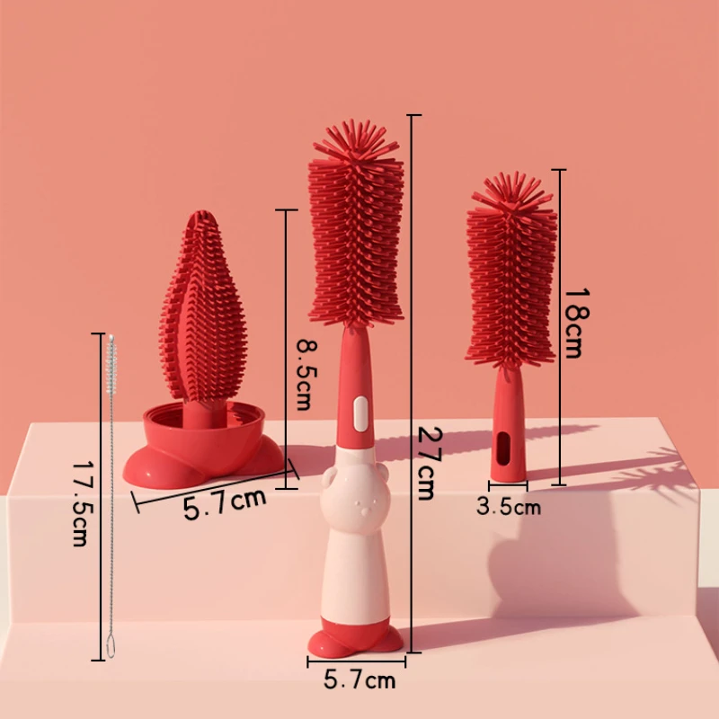 Silicone Bottle Cleaning Brush Baby Pacifier Straw Scrubber Small Brush 360 Degree Glass Cup Washing Kitchen Cleaning Tool Set
Silicone Bottle Cleaning Brush Baby Pacifier Straw Scrubber Small Brush 360 Degree Glass Cup Washing Kitchen Cleaning Tool Set