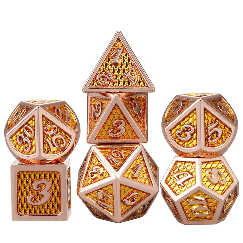 Dragon scale Cthulhu style Metal Dice 7 PCs DND Dice, Polyhedral Dice Set, for Role Playing Game MTG Pathfinder
Dragon scale Cthulhu style Metal Dice 7 PCs DND Dice, Polyhedral Dice Set, for Role Playing Game MTG Pathfinder