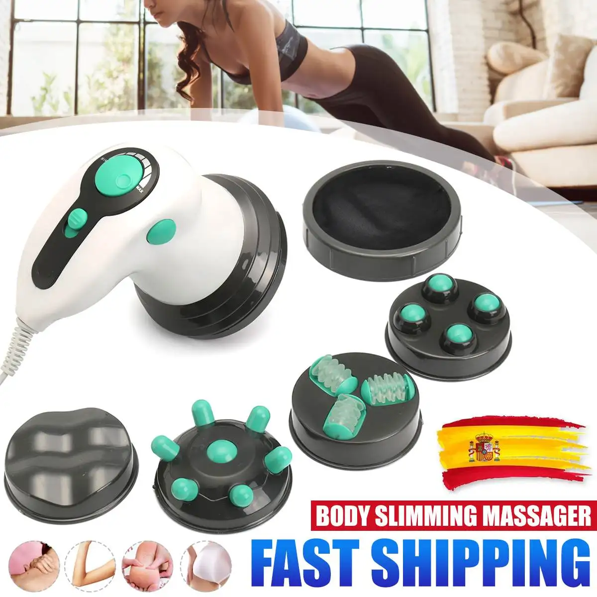 6 in 1 Handheld Cellulite Massager 3D Electric Body Slimming Massager Infrared Anti Cellulite for Arm Leg Hip Belly Professional
6 in 1 Handheld Cellulite Massager 3D Electric Body Slimming Massager Infrared Anti Cellulite for Arm Leg Hip Belly Professional