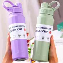 840ML Thermos Bottle Stainless Steel Large Capacity Thermo Water Bottle Portable Thermal Mug Tumbler Sports Cup Cold And Hot New