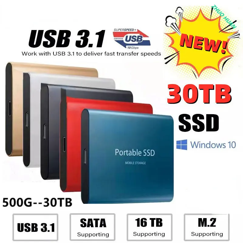 Внешний жесткий диск SSD 500 Гб, 1 ТБ, высокоскоростной usb 3.1 4 ТБ, 8 ТБ SSD портативный жесткий диск для ноутбука
Внешний жесткий диск SSD 500 Гб, 1 ТБ, высокоскоростной usb 3.1 4 ТБ, 8 ТБ SSD портативный жесткий диск для ноутбука