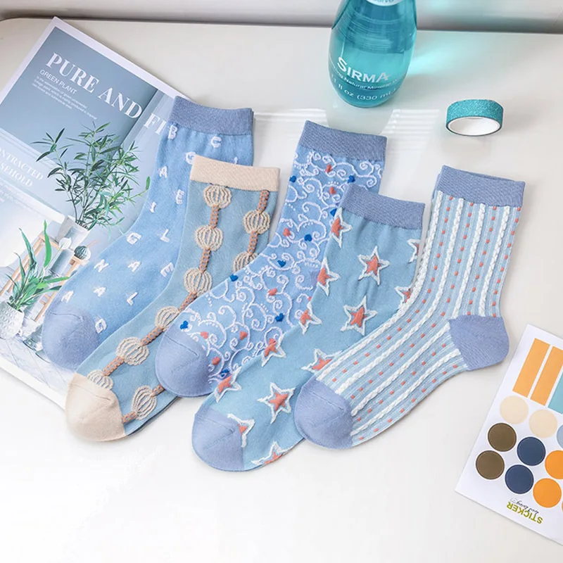 Floral Frilly Ruffle Socks Women Summer Thin Harajuku Streetwear Crew Socks Blue Flower Print Japanese Kawaii Cute Woman Socks
Floral Frilly Ruffle Socks Women Summer Thin Harajuku Streetwear Crew Socks Blue Flower Print Japanese Kawaii Cute Woman Socks