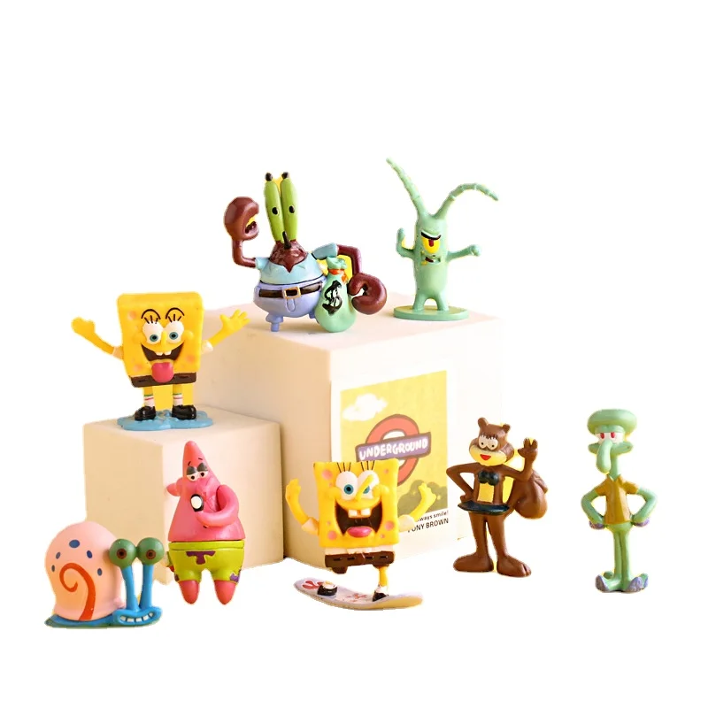 Mini Doll Sponges Bob Anime Figuras Plankton Kids Kawaii Action Figure Model Toys for Girls Boy Gift
Mini Doll Sponges Bob Anime Figuras Plankton Kids Kawaii Action Figure Model Toys for Girls Boy Gift