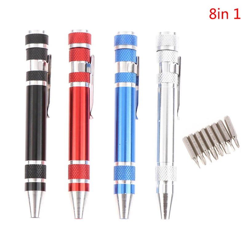 1pc Multifunction 8 In 1 Pocket Precision Mini Screwdriver Pen Repair Hand Tools Kit
1pc Multifunction 8 In 1 Pocket Precision Mini Screwdriver Pen Repair Hand Tools Kit