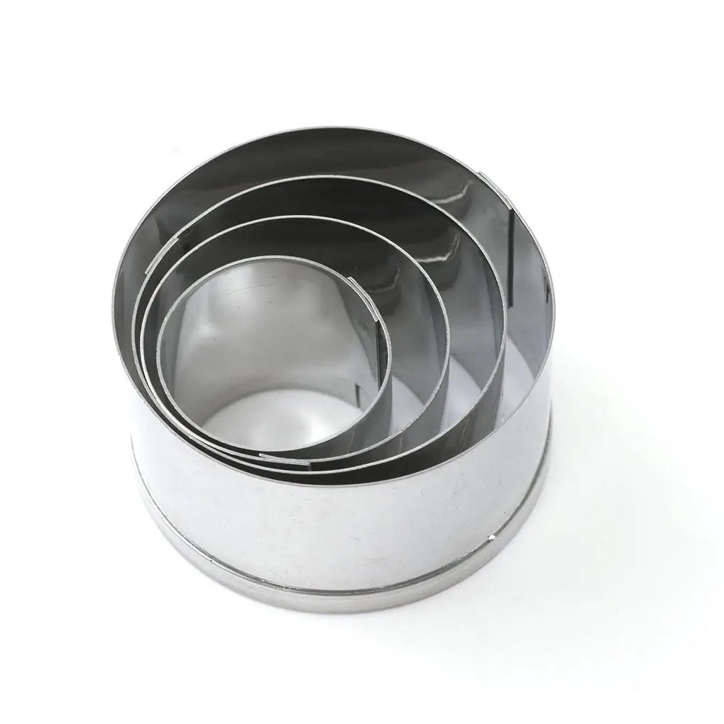 4PCS Cake Ring Mold Stainless Steel Round Circle Cookie Mousse Mini Cake Ring Cake Gum Paste Mould DIY Wedding Cake Tools
4PCS Cake Ring Mold Stainless Steel Round Circle Cookie Mousse Mini Cake Ring Cake Gum Paste Mould DIY Wedding Cake Tools