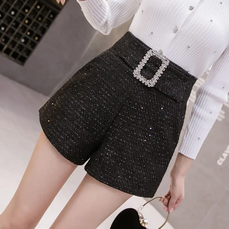 Autumn Woman Solid Shorts Female Elastic Waist Pockets Thicker Fashion Retro Shorts Ladies Elegant Style Loose Short Pants G15
Autumn Woman Solid Shorts Female Elastic Waist Pockets Thicker Fashion Retro Shorts Ladies Elegant Style Loose Short Pants G15