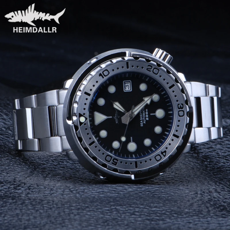 

Heimdallr Tuna Retro Watch Sapphire Ceramic Bezel C3 Luminous 20Bar Waterproof NH35A Automatic Mechanical Steel Diver Watches