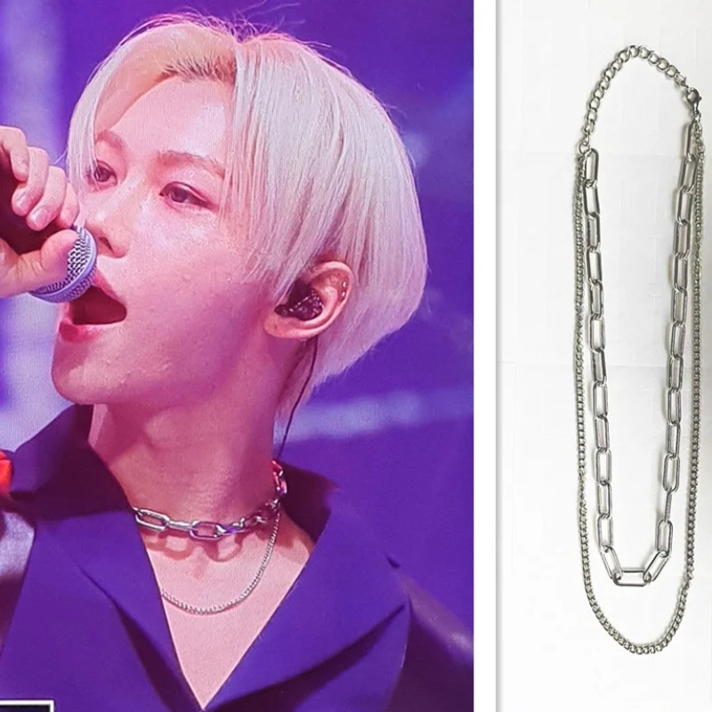 KPOP Stray Kids Group Felix Li Longfu Returns To The Album With The Same Necklace Men's Hip-hop Pendant New Korea Fashion Gifts
KPOP Stray Kids Group Felix Li Longfu Returns To The Album With The Same Necklace Men's Hip-hop Pendant New Korea Fashion Gifts