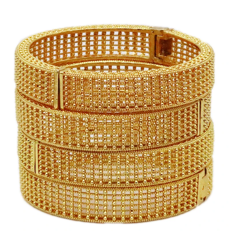 4pcs/lot 24K Saudi Arabia Dubai Women's Bracelet Africa Habsa Ethiopia Gold Jewelry Girl Jewelry Gift
4pcs/lot 24K Saudi Arabia Dubai Women's Bracelet Africa Habsa Ethiopia Gold Jewelry Girl Jewelry Gift
