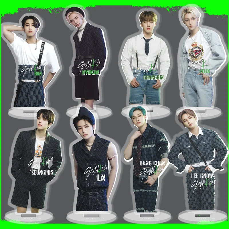KPOP New Boys Group Stray Kids Acrylic Double Sided Action Figure Model Stand Brand Ornament Backpack Ornament Gift SUGA JIMIN V
KPOP New Boys Group Stray Kids Acrylic Double Sided Action Figure Model Stand Brand Ornament Backpack Ornament Gift SUGA JIMIN V