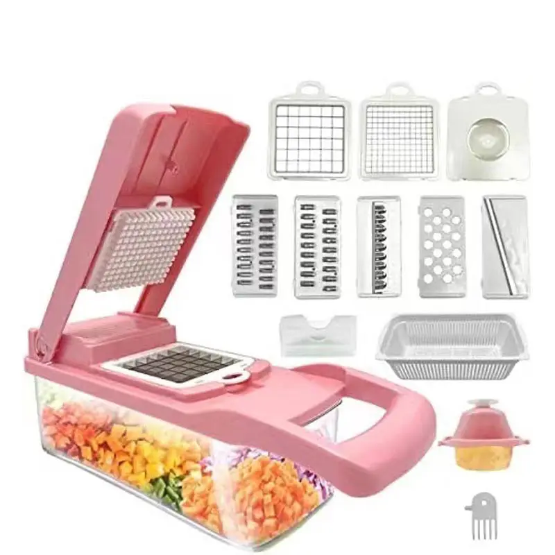 Multifunctional Vegetable Cutter Kitchen Tool Accessories shredders slicer with basket Potato Slice Carrot Onion Grater Peeler
Multifunctional Vegetable Cutter Kitchen Tool Accessories shredders slicer with basket Potato Slice Carrot Onion Grater Peeler