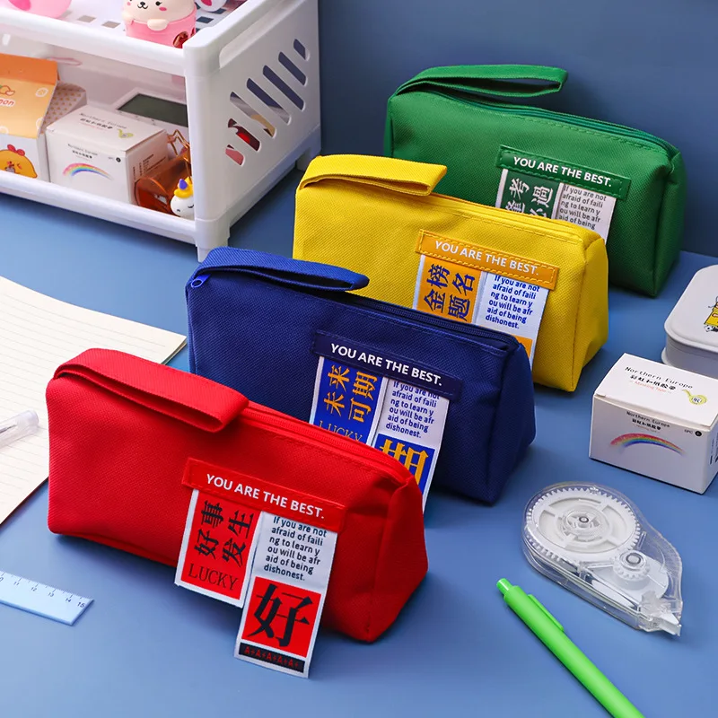 Chinese Large-capacity Oxford Cloth Pencil Bag Student Creative Text Double-layer Storage Pencil Bag Learning Stationery Bag
Chinese Large-capacity Oxford Cloth Pencil Bag Student Creative Text Double-layer Storage Pencil Bag Learning Stationery Bag