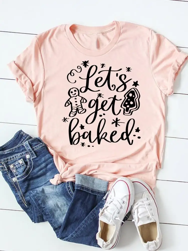 Lovely Time Cute Print T Shirt Clothes Fashion Clothing Happy New Year Merry Christmas Women Graphic T-shirt Top Basic Tee
Lovely Time Cute Print T Shirt Clothes Fashion Clothing Happy New Year Merry Christmas Women Graphic T-shirt Top Basic Tee