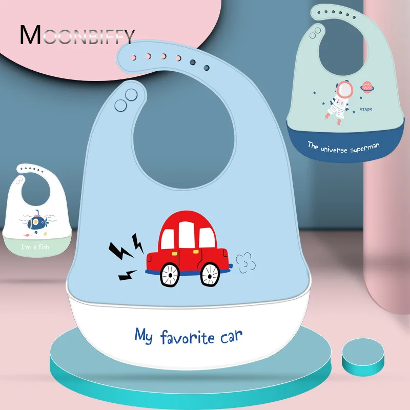 Cartoon Baby Bibs Waterproof Silicone Letter Car Print Baby Stuff Kids Girl Boy Feeding Bibs Adjustable Children Accessories
Cartoon Baby Bibs Waterproof Silicone Letter Car Print Baby Stuff Kids Girl Boy Feeding Bibs Adjustable Children Accessories