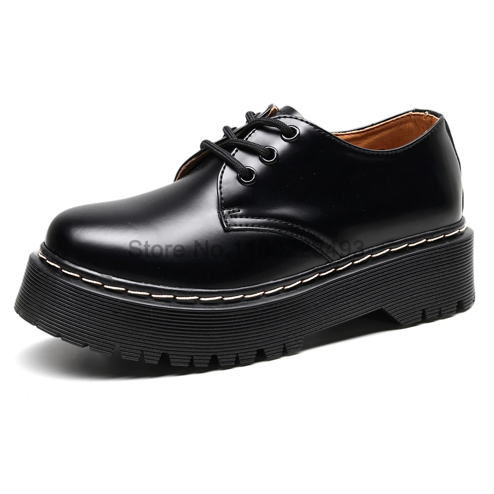 2022 Ladies Oxford Platform Leather Shoes Women Flat Casual Shoes Lolita Classic Thick Bottom Square Heel Lace-up Ankle Footwear 
2022 Ladies Oxford Platform Leather Shoes Women Flat Casual Shoes Lolita Classic Thick Bottom Square Heel Lace-up Ankle Footwear