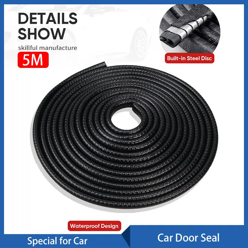 5M Car Door Edge Anti-Scratch Strip Black Protective Strip Car Door Anti-Collision Strip with Steel Car Styling Car Decoration
5M Car Door Edge Anti-Scratch Strip Black Protective Strip Car Door Anti-Collision Strip with Steel Car Styling Car Decoration