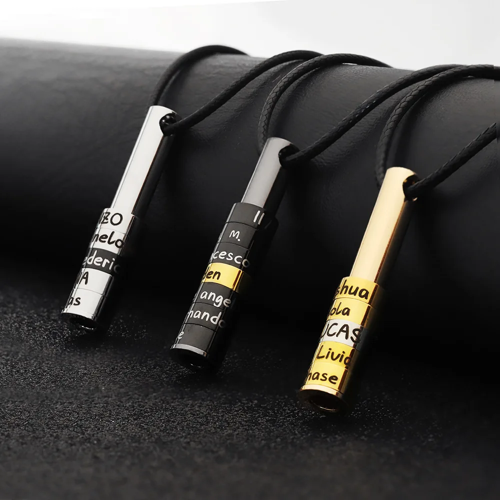 Stainless Steel Necklace Father's Day Simple Personalized Custom Beaded Letter Leather Rope Necklace Free Shipping
Stainless Steel Necklace Father's Day Simple Personalized Custom Beaded Letter Leather Rope Necklace Free Shipping