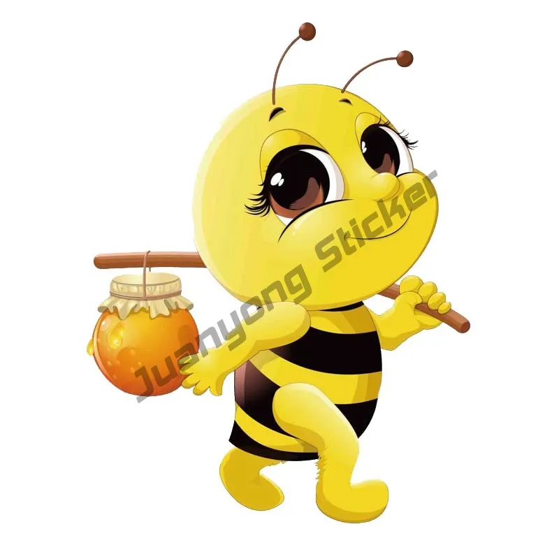 Cartoon Animals Bees with Honey Cute Car Sticker for SUV Window Truck Camper Creative Decals Car Camper Accessories 13x10cm
Cartoon Animals Bees with Honey Cute Car Sticker for SUV Window Truck Camper Creative Decals Car Camper Accessories 13x10cm