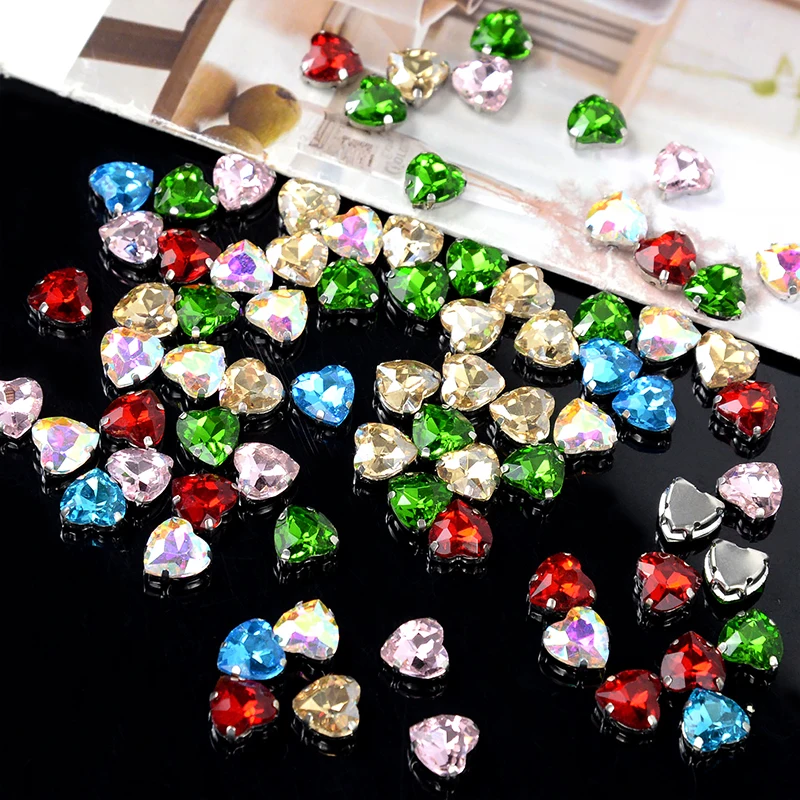 20/50pcs 10mm Heart Shape Rhinestones Crystal Glass With Silver Claw Sew On Clothing Shoes Accessories Jewelry Making Rhinestone
20/50pcs 10mm Heart Shape Rhinestones Crystal Glass With Silver Claw Sew On Clothing Shoes Accessories Jewelry Making Rhinestone