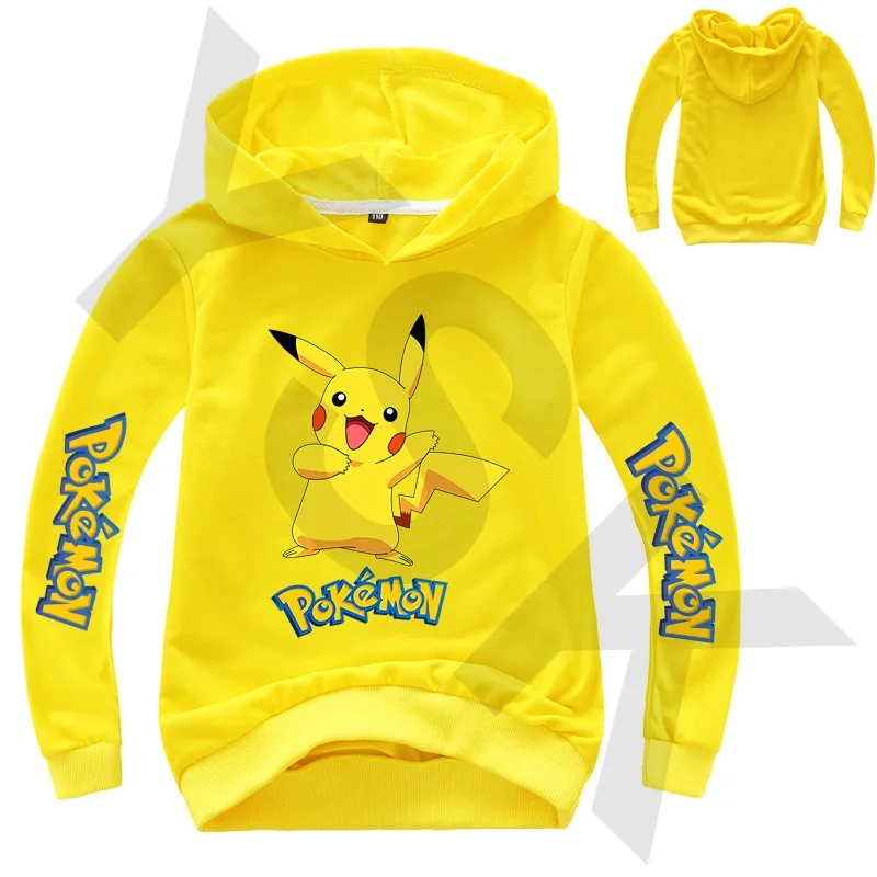 Children's Clothing Spring and Autumn New Men's and Women's Pikachu Cartoon Hoodie Children's Long-sleeved Pullover Sweater
Children's Clothing Spring and Autumn New Men's and Women's Pikachu Cartoon Hoodie Children's Long-sleeved Pullover Sweater