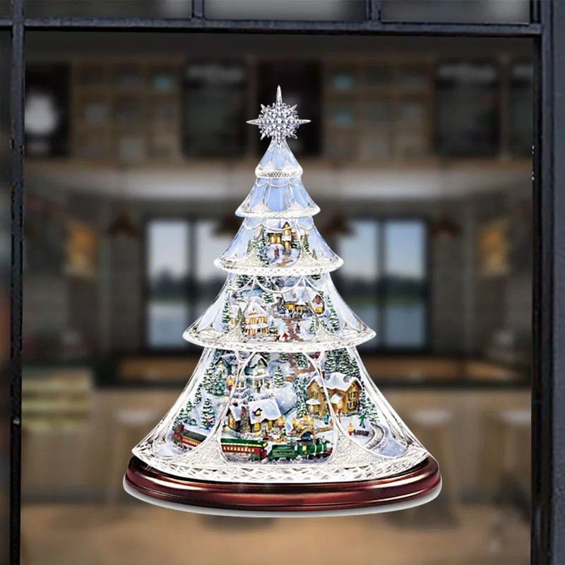 20x30cm Christmas Tree Music Box Sticker Snowman Window Glass Decoration Waterproof PVC Sticker Christmas New Year Decoration
20x30cm Christmas Tree Music Box Sticker Snowman Window Glass Decoration Waterproof PVC Sticker Christmas New Year Decoration