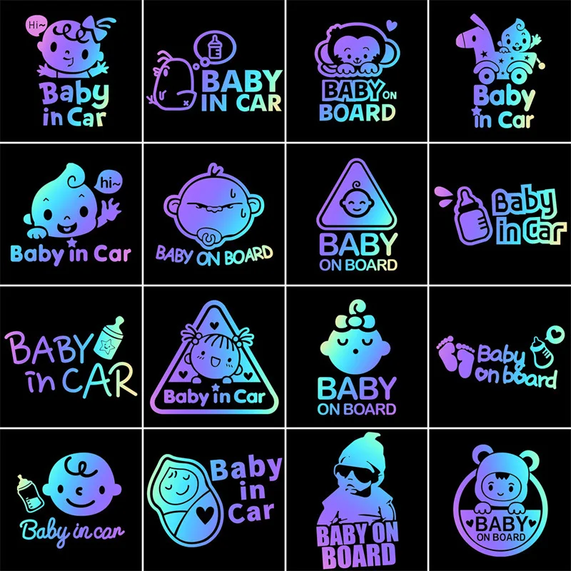 Baby Car Sticker In The Car BABY IN CAR Baby Car Window Cartoon Laser Warning Sticker Cute Lively Reflective Small Animals
Baby Car Sticker In The Car BABY IN CAR Baby Car Window Cartoon Laser Warning Sticker Cute Lively Reflective Small Animals