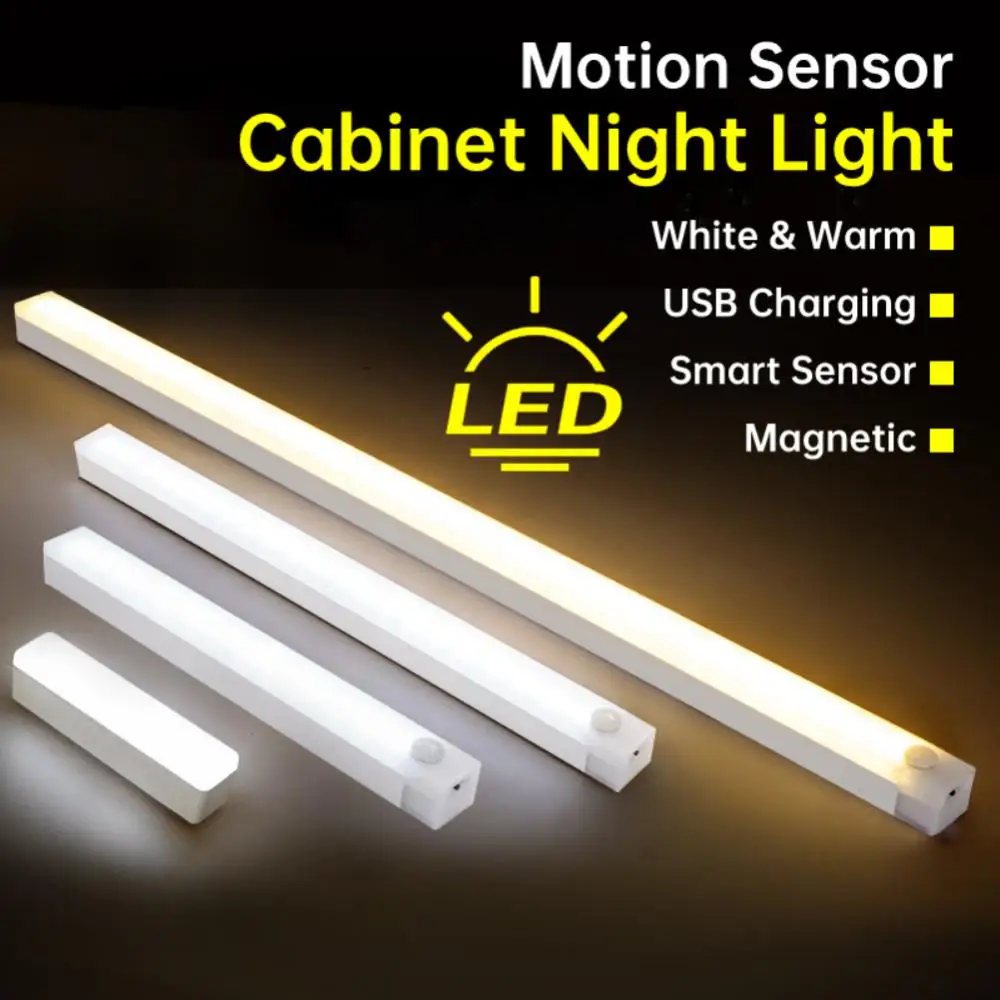 LED Night Light Motion Sensor Night Light Rechargeable Wardrobe Cabinet Lamp For Home Kitchen Bedroom Magnetic Night Light
LED Night Light Motion Sensor Night Light Rechargeable Wardrobe Cabinet Lamp For Home Kitchen Bedroom Magnetic Night Light