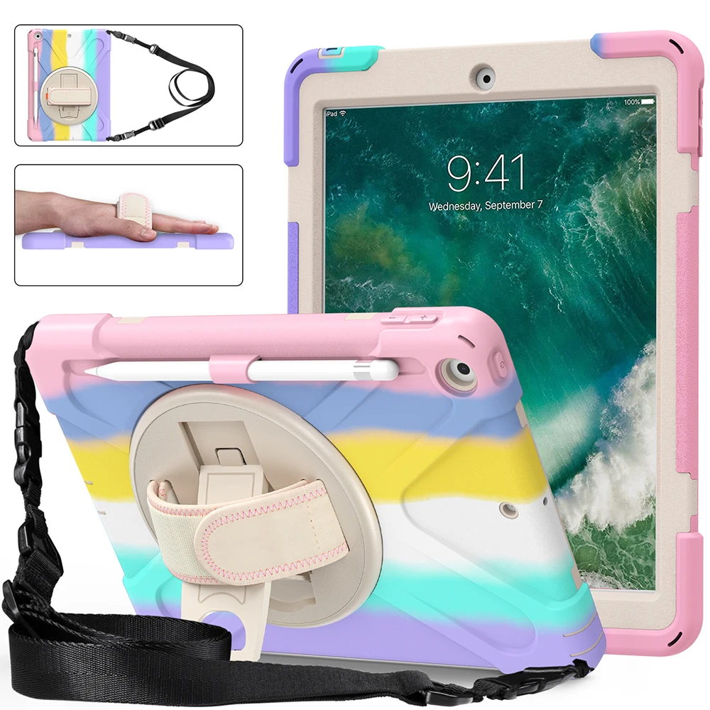 Rugged Protection Coque for iPad 10.2 10.9 Air4 iPad 9.7 2017 2018 Mini 4 5 Heavy Duty Colorful Cover Kids Safe Tablet Case
Rugged Protection Coque for iPad 10.2 10.9 Air4 iPad 9.7 2017 2018 Mini 4 5 Heavy Duty Colorful Cover Kids Safe Tablet Case