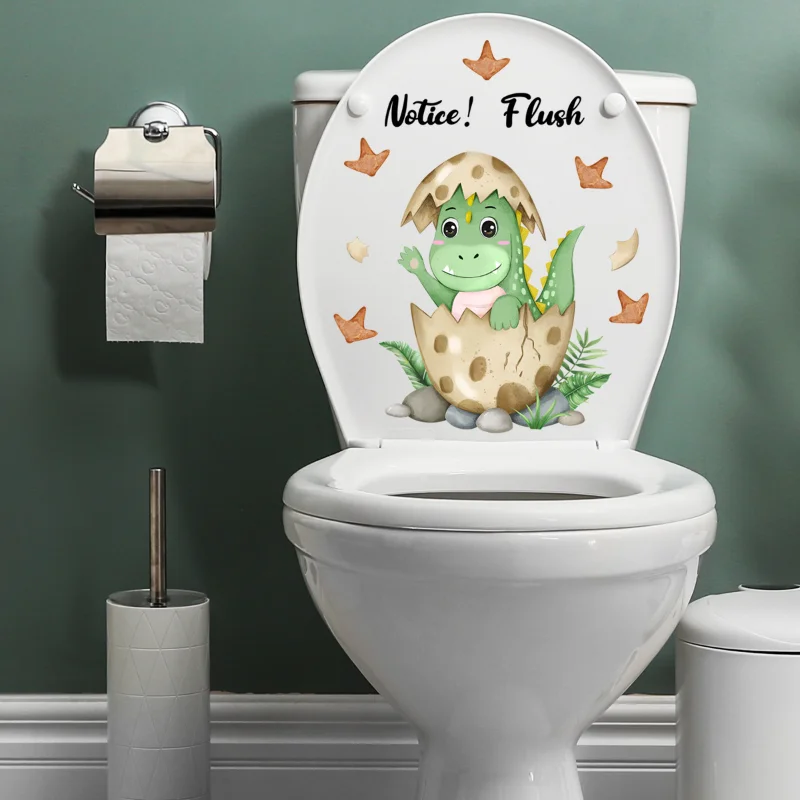 Cartoon Dinosaur Egg Toilet Sticker Kids Bathroom Mural Self-adhesive Shower Room Cupboard Toilet Art Decals Home Decoration
Cartoon Dinosaur Egg Toilet Sticker Kids Bathroom Mural Self-adhesive Shower Room Cupboard Toilet Art Decals Home Decoration