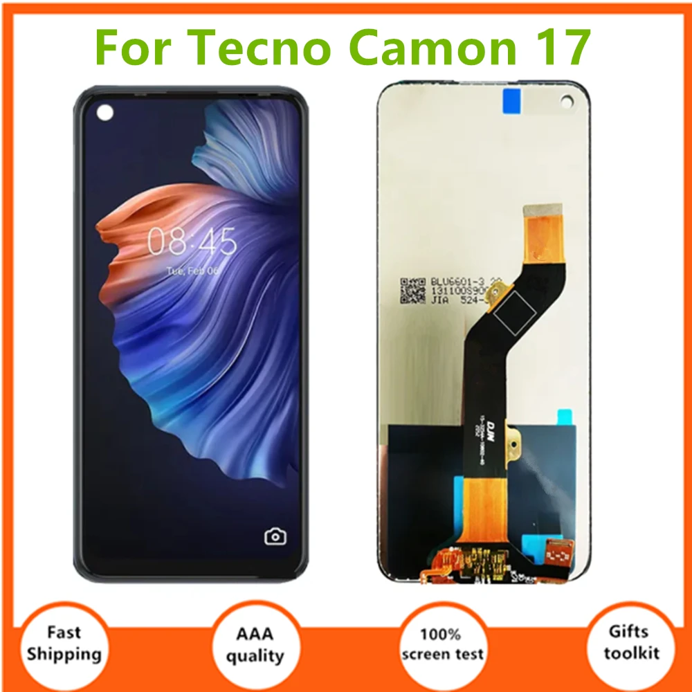 Высококачественный черный 6,6 дюймовый ЖК-дисплей для Tecno Camon 17 CG6 CG6j, детали для замены
Высококачественный черный 6,6 дюймовый ЖК-дисплей для Tecno Camon 17 CG6 CG6j, детали для замены