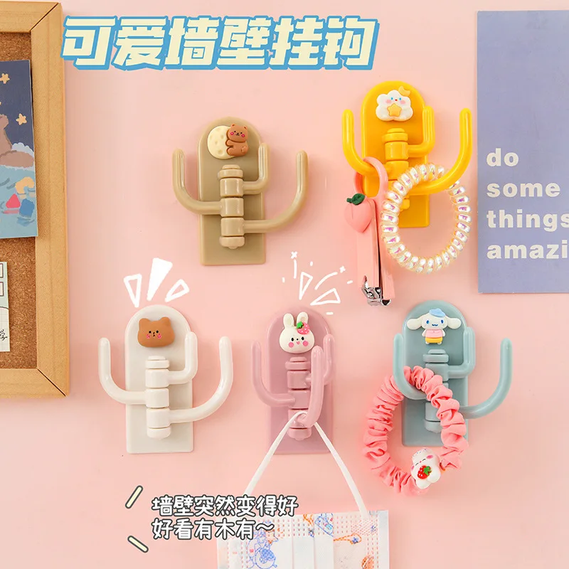 Rotatable Multi-purpose Cartoon Three-hook Hook Cute Student Dormitory Punch-free Traceless Sticky Hook Wall Door Key Hook Tools
Rotatable Multi-purpose Cartoon Three-hook Hook Cute Student Dormitory Punch-free Traceless Sticky Hook Wall Door Key Hook Tools