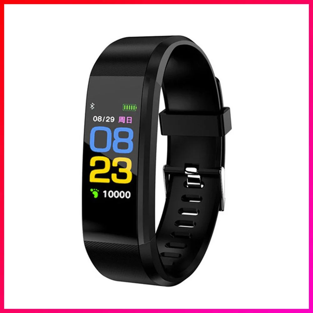 115 Plus Smart Watch Fitness Tracker Health Heart Rate Monitor Smart Band Tracker Bracelet Waterproof Men Women Watch
115 Plus Smart Watch Fitness Tracker Health Heart Rate Monitor Smart Band Tracker Bracelet Waterproof Men Women Watch