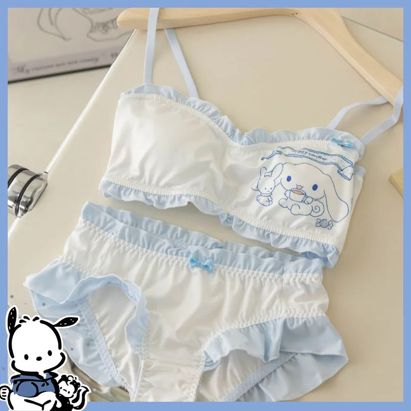 Sanrioed мультфильм нижнее белье бюстгальтер Kawaii трусы Kuromi Mymelody Cinnamoroll сексуальная пижама аниме Домашняя одежда подарки
Sanrioed мультфильм нижнее белье бюстгальтер Kawaii трусы Kuromi Mymelody Cinnamoroll сексуальная пижама аниме Домашняя одежда подарки