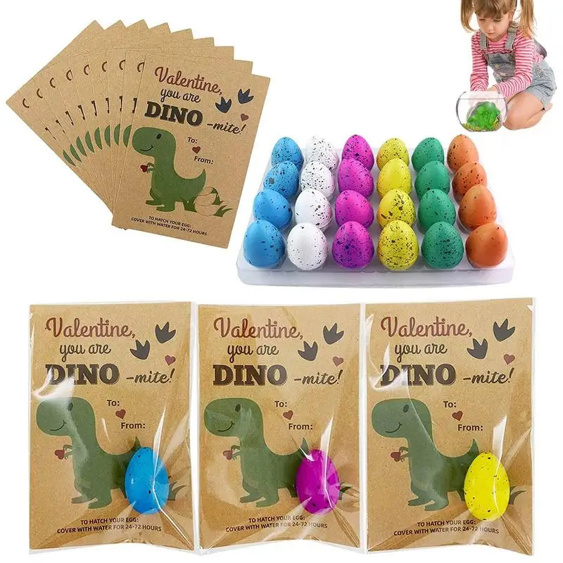 Hatching Growing Eggs 24 Pack Hatching Grow Dinosaur Toys Hatching Dino Egg Grow In Water Crack With Assorted Color Valentines
Hatching Growing Eggs 24 Pack Hatching Grow Dinosaur Toys Hatching Dino Egg Grow In Water Crack With Assorted Color Valentines