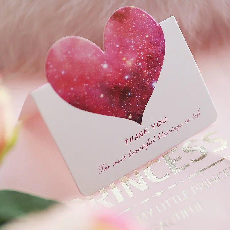 

10 звёзд романтическая поздравительная открытка в форме сердца пригласительная открытка Свадебная любовь спасибо открытки подарок на день ...