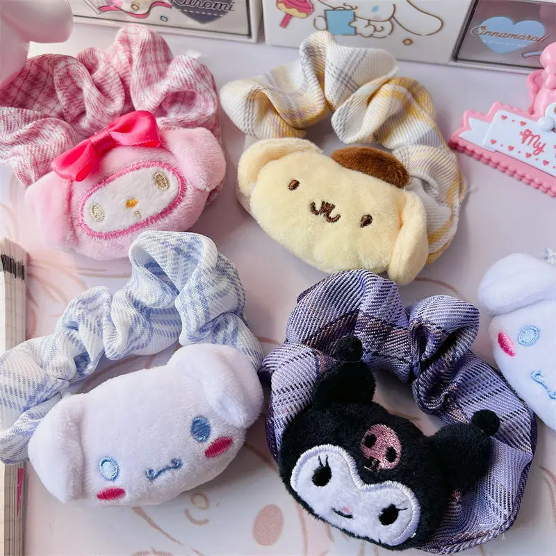 Cute Sanrio Kuromi MyMelody Cinnamorol Plush Hair Rope Hair Accessories Melody Large Intestine Hair Circle Leather Band Kawaii
Cute Sanrio Kuromi MyMelody Cinnamorol Plush Hair Rope Hair Accessories Melody Large Intestine Hair Circle Leather Band Kawaii