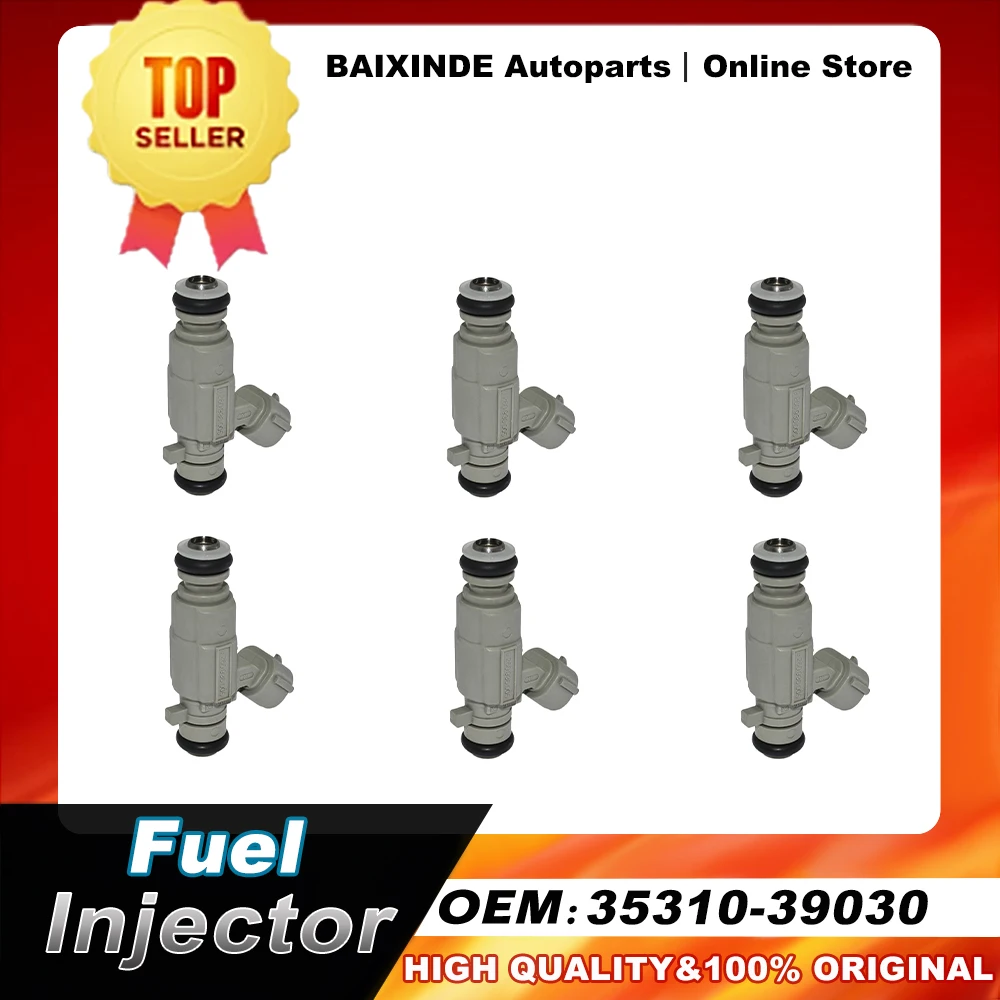 6PCS OEM 35310-39030 3531039030 Fuel Injector Nozzle For Hyundai 2001 XG300 3.0L V6 New Original Auto Car Accessories
6PCS OEM 35310-39030 3531039030 Fuel Injector Nozzle For Hyundai 2001 XG300 3.0L V6 New Original Auto Car Accessories