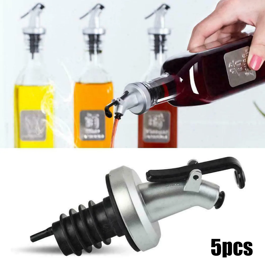 5x Liquor Spirit Pourer Flow Wine Bottle Pour Spout Stopper Oil Olive Stopper Dispenser With Dust Kitchen Tool Accessories
5x Liquor Spirit Pourer Flow Wine Bottle Pour Spout Stopper Oil Olive Stopper Dispenser With Dust Kitchen Tool Accessories