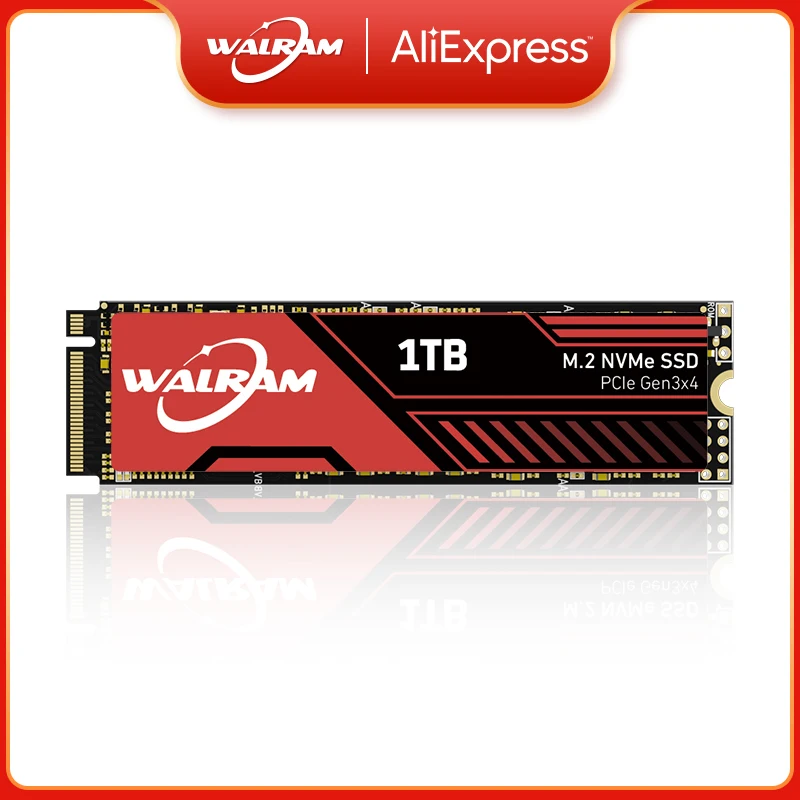 Внутренний твердотельный накопитель Walram M2 SSD NVMe 256 ГБ 512 ТБ 128 M.2 2280 PCIe NGFF для