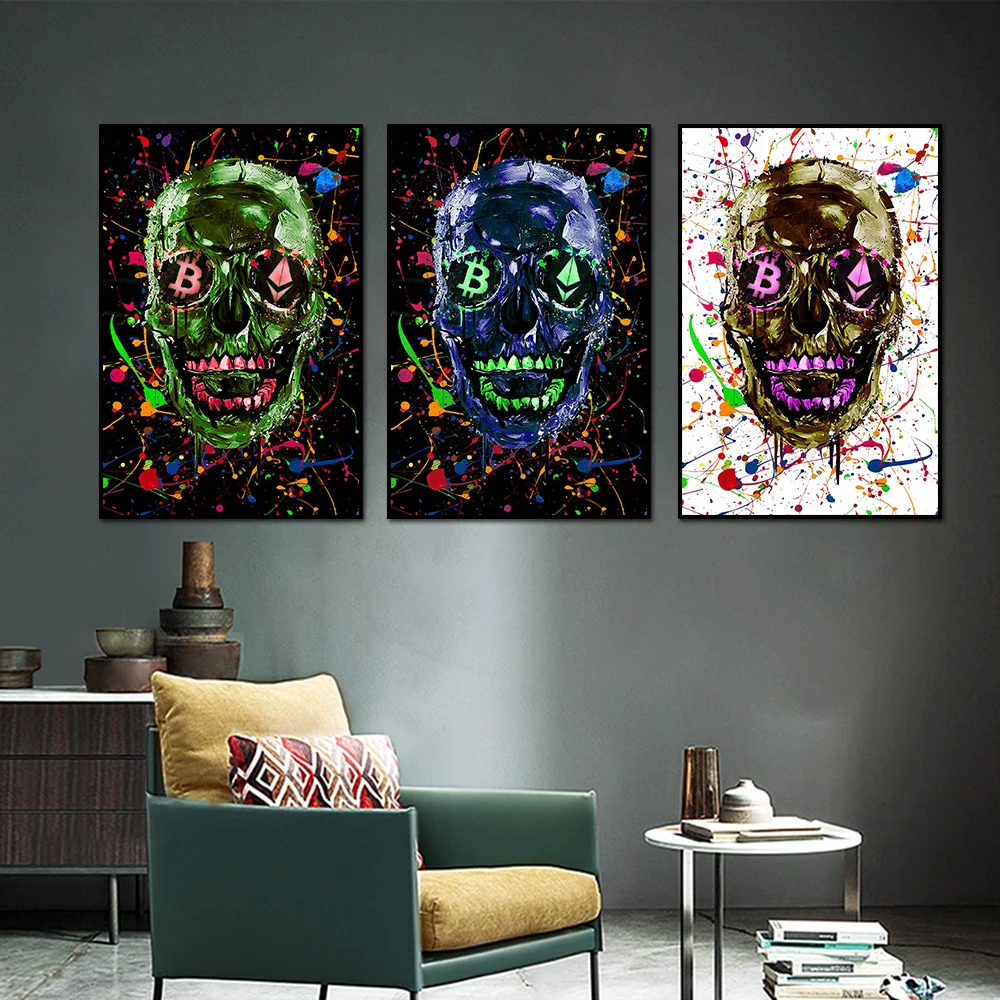 Graffiti Art Skull Print Poster Home Decor Modern Canvas Painting Wall Art Wall Hanging
Graffiti Art Skull Print Poster Home Decor Modern Canvas Painting Wall Art Wall Hanging