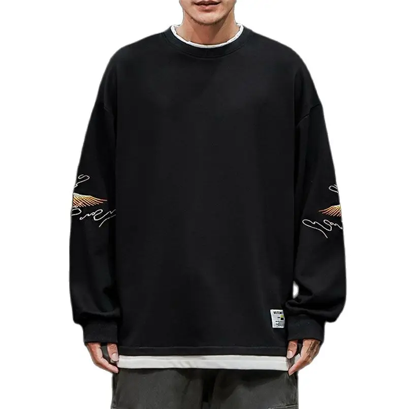 Толстовка мужская с вышивкой, свитшот с круглым вырезом, худи свободного покроя, модный шикарный пуловер, большие размеры, 2 предмета, на осень
Толстовка мужская с вышивкой, свитшот с круглым вырезом, худи свободного покроя, модный шикарный пуловер, большие размеры, 2 предмета, на осень