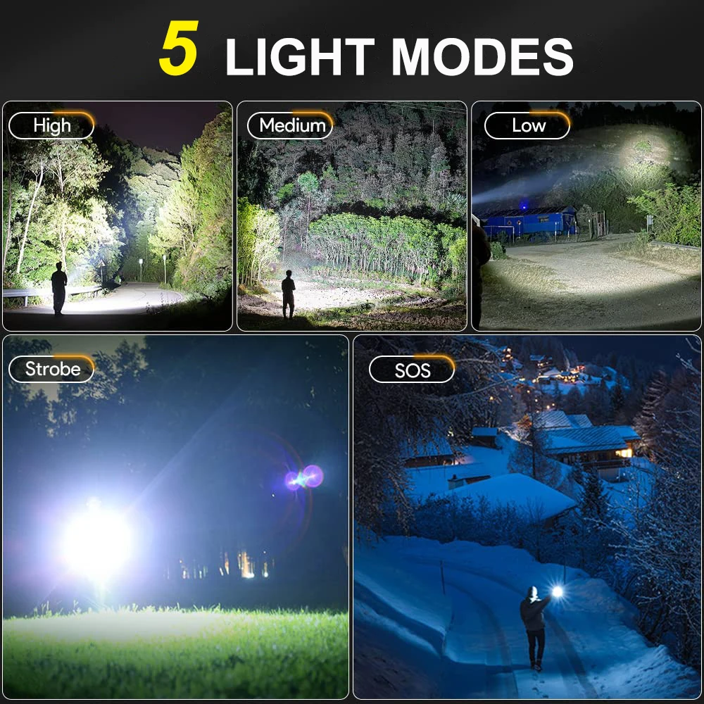 Lumens Tactical Outdoor Torch White Lantern Battery Emergency Type Flash Powered Light Camping Flashlight High
Lumens Tactical Outdoor Torch White Lantern Battery Emergency Type Flash Powered Light Camping Flashlight High