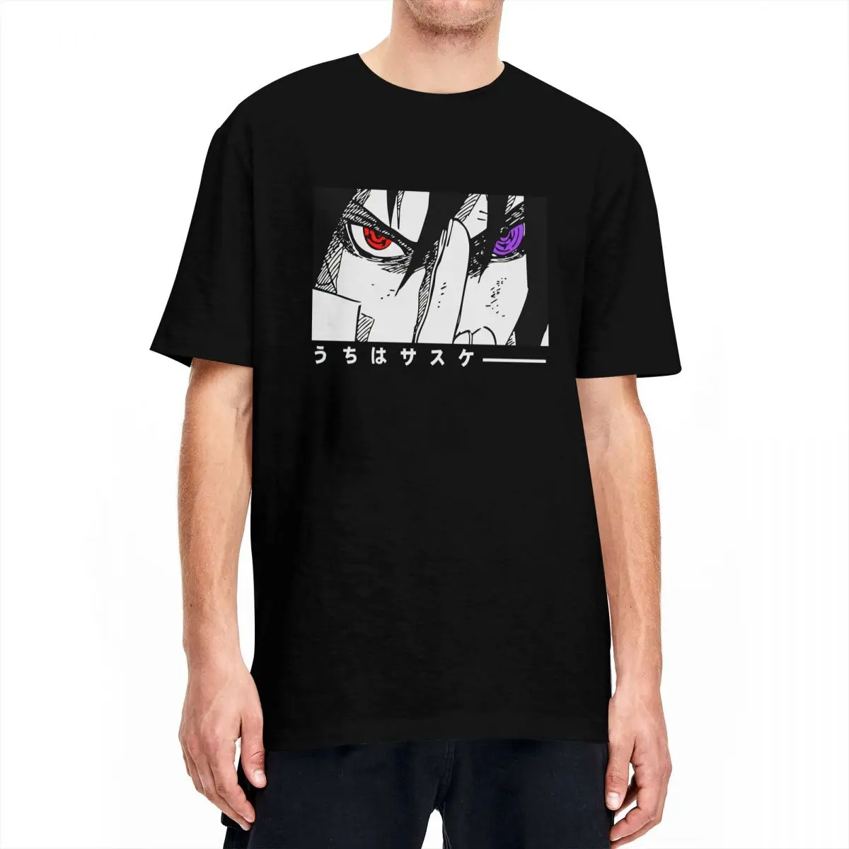 Novelty Bandai Naruto Sasuke Uchiha Mangekyo T-Shirts Men 100% Cotton T Shirts Anime Manga Short Sleeve Tee Shirt Party Tops
Novelty Bandai Naruto Sasuke Uchiha Mangekyo T-Shirts Men 100% Cotton T Shirts Anime Manga Short Sleeve Tee Shirt Party Tops