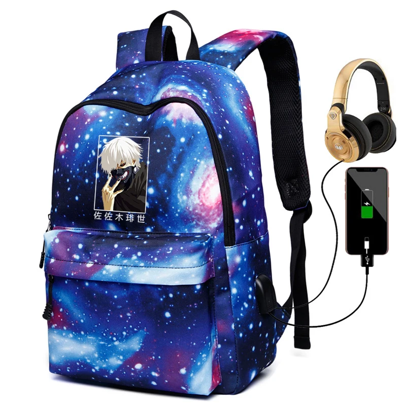 Boy and Girls Schoolbag Tokyo Ghoul Anime Rucksack Printed Oxford Bag with USB Charging Backpack Casual Large Capacity Bags
Boy and Girls Schoolbag Tokyo Ghoul Anime Rucksack Printed Oxford Bag with USB Charging Backpack Casual Large Capacity Bags