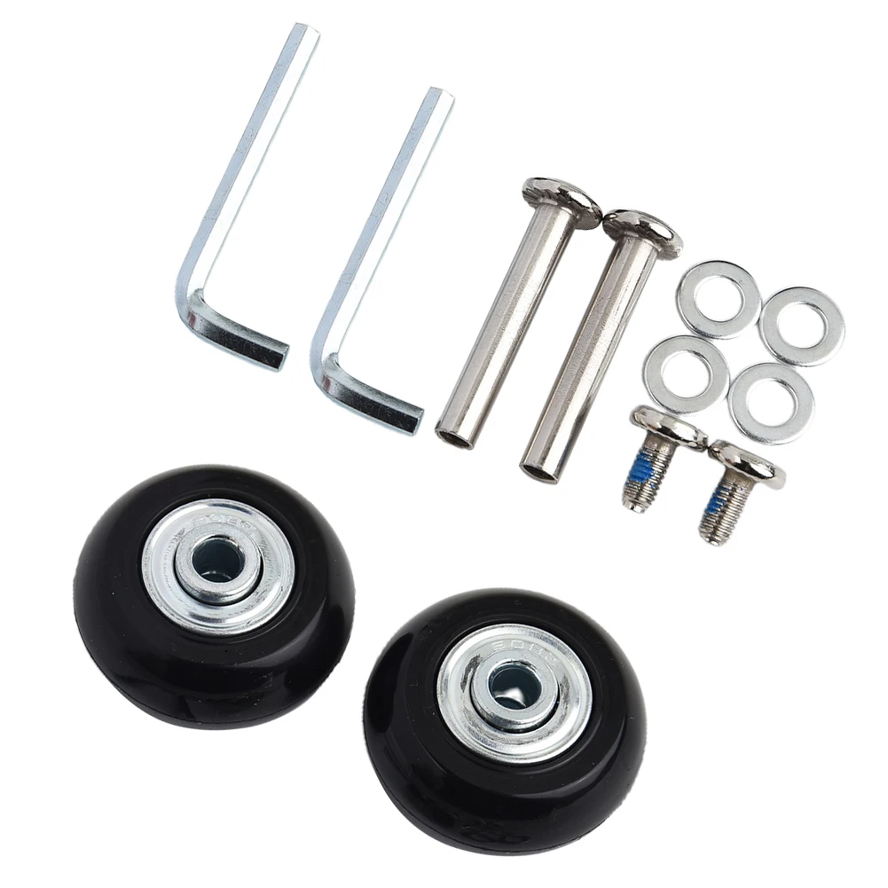 1Set Luggage Wheel Suitcase Replacement Wheels Black With Screw Double Bearing Rotating Flexible Without Effort Luggage Wheels
1Set Luggage Wheel Suitcase Replacement Wheels Black With Screw Double Bearing Rotating Flexible Without Effort Luggage Wheels