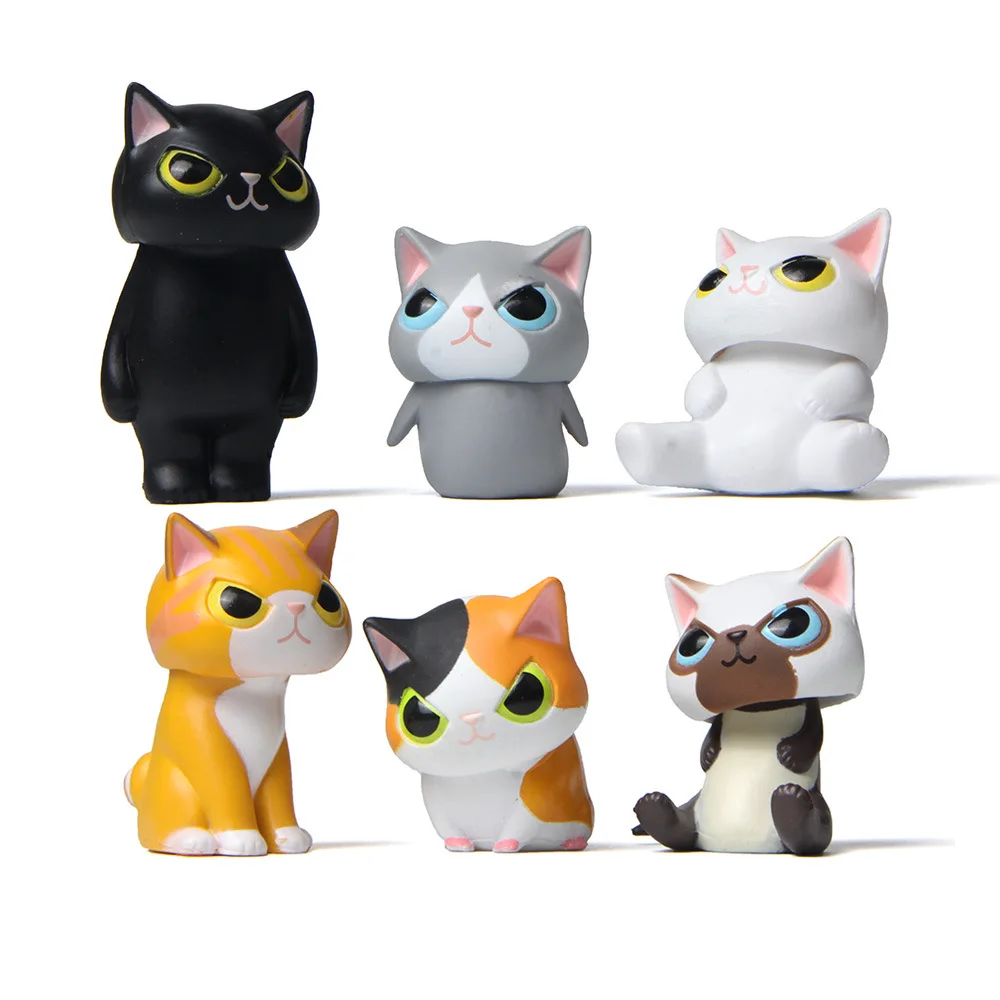 6Pcs Cartoon Cosplay Cat Animal Figures Dog Bear Penguin Doll PVC Figurine Home Car Decor For Children
6Pcs Cartoon Cosplay Cat Animal Figures Dog Bear Penguin Doll PVC Figurine Home Car Decor For Children