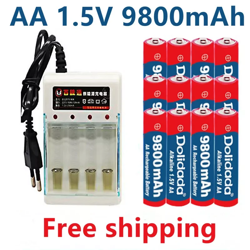 2-16pcs New Tag AA battery 9800 mah rechargeable battery AA 1.5 V Rechargeable New Alcalinas drummey + Free Delivery
2-16pcs New Tag AA battery 9800 mah rechargeable battery AA 1.5 V Rechargeable New Alcalinas drummey + Free Delivery