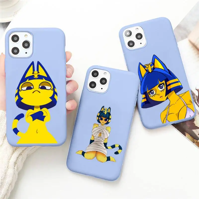 Ankha Cat cartoon girl Phone Case for iPhone 13 12 mini 11 Pro Max X XR XS 8 7 6s Plus Candy purple Silicone cover
Ankha Cat cartoon girl Phone Case for iPhone 13 12 mini 11 Pro Max X XR XS 8 7 6s Plus Candy purple Silicone cover