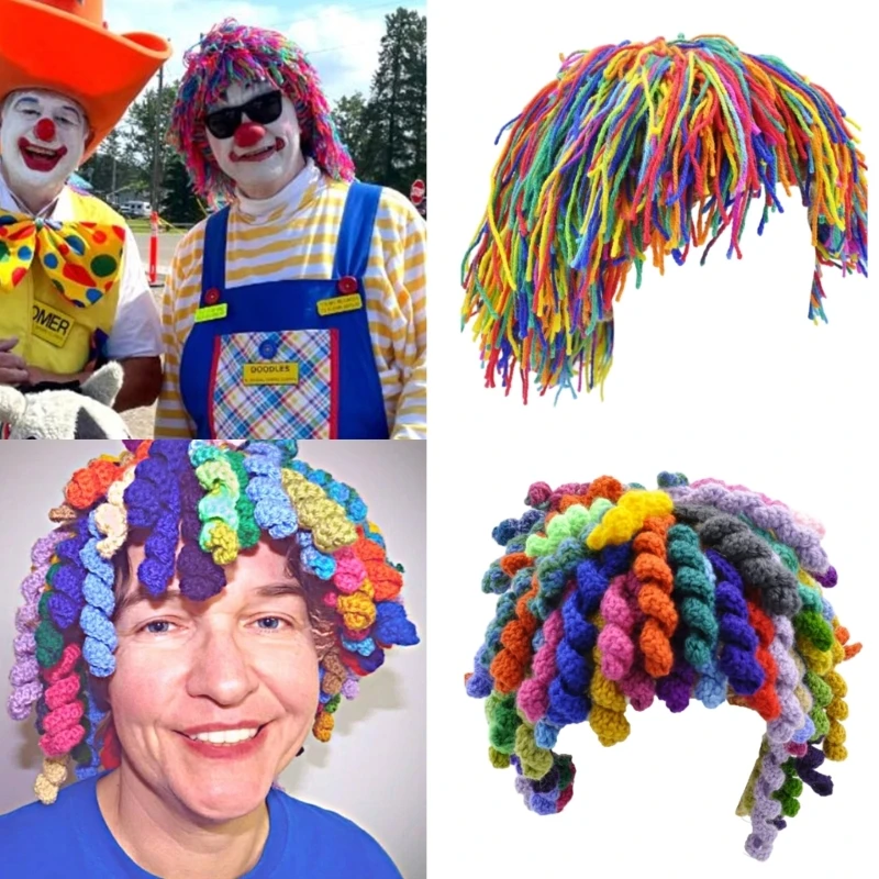 Хлопковые веревочные клоунские головные уборы Crazy Hair Day Disco Theme Party Supplies для взрослых
Хлопковые веревочные клоунские головные уборы Crazy Hair Day Disco Theme Party Supplies для взрослых