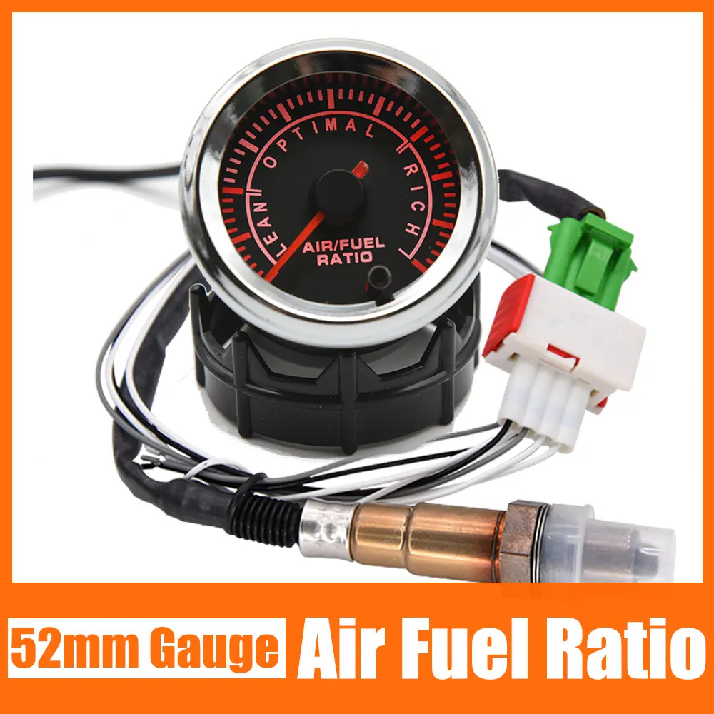 52mm Air/Fuel Ratio Gauge Pointer Display Red Backlight with Narrowband O2 Oxygen Sensor Gauge Cup Fit For Car 12V
52mm Air/Fuel Ratio Gauge Pointer Display Red Backlight with Narrowband O2 Oxygen Sensor Gauge Cup Fit For Car 12V